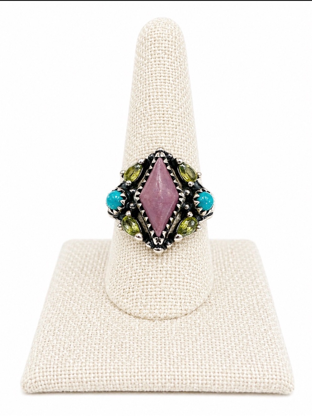 Carolyn Pollack Sterling Silver 925 Southwestern Style Ring Size 10